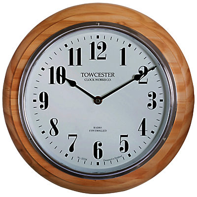Acctim Haswell Birch Radio Controlled Wall Clock, Natural Acctim Haswell Birch Radio Controlled Wall Clock, Natural
